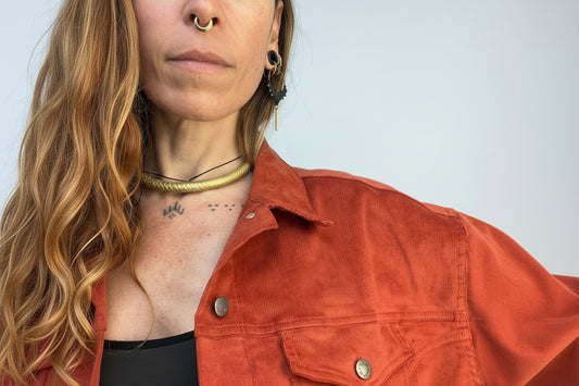 Chaqueta terracota micropana (customizable)