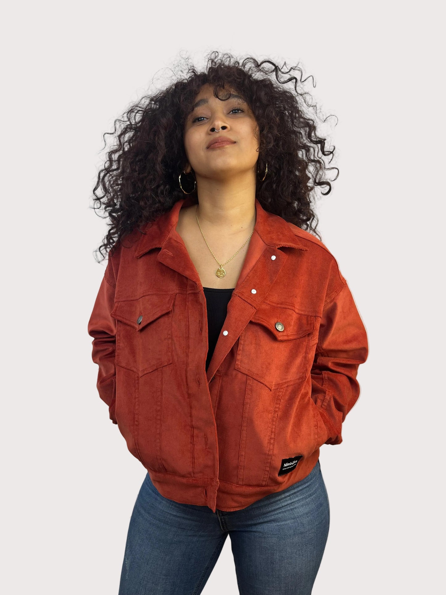 Chaqueta terracota micropana “customízala como quieras”