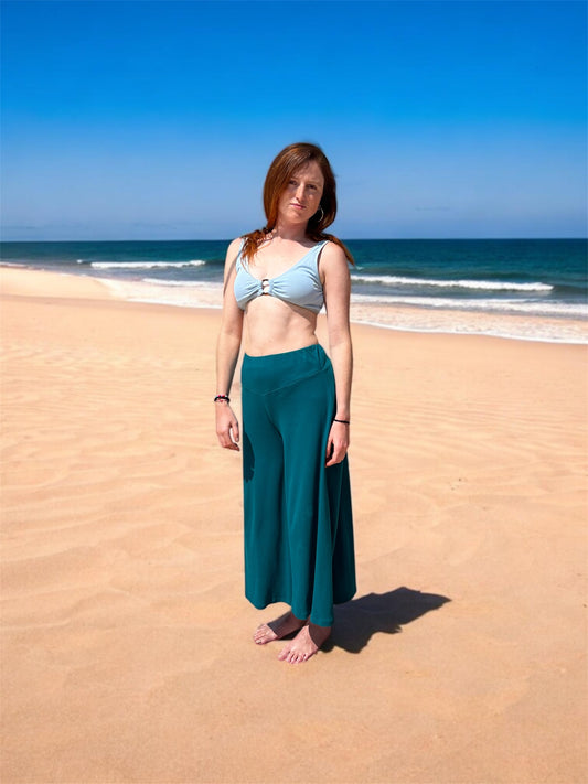 Pantalón flow salvia ⵅ