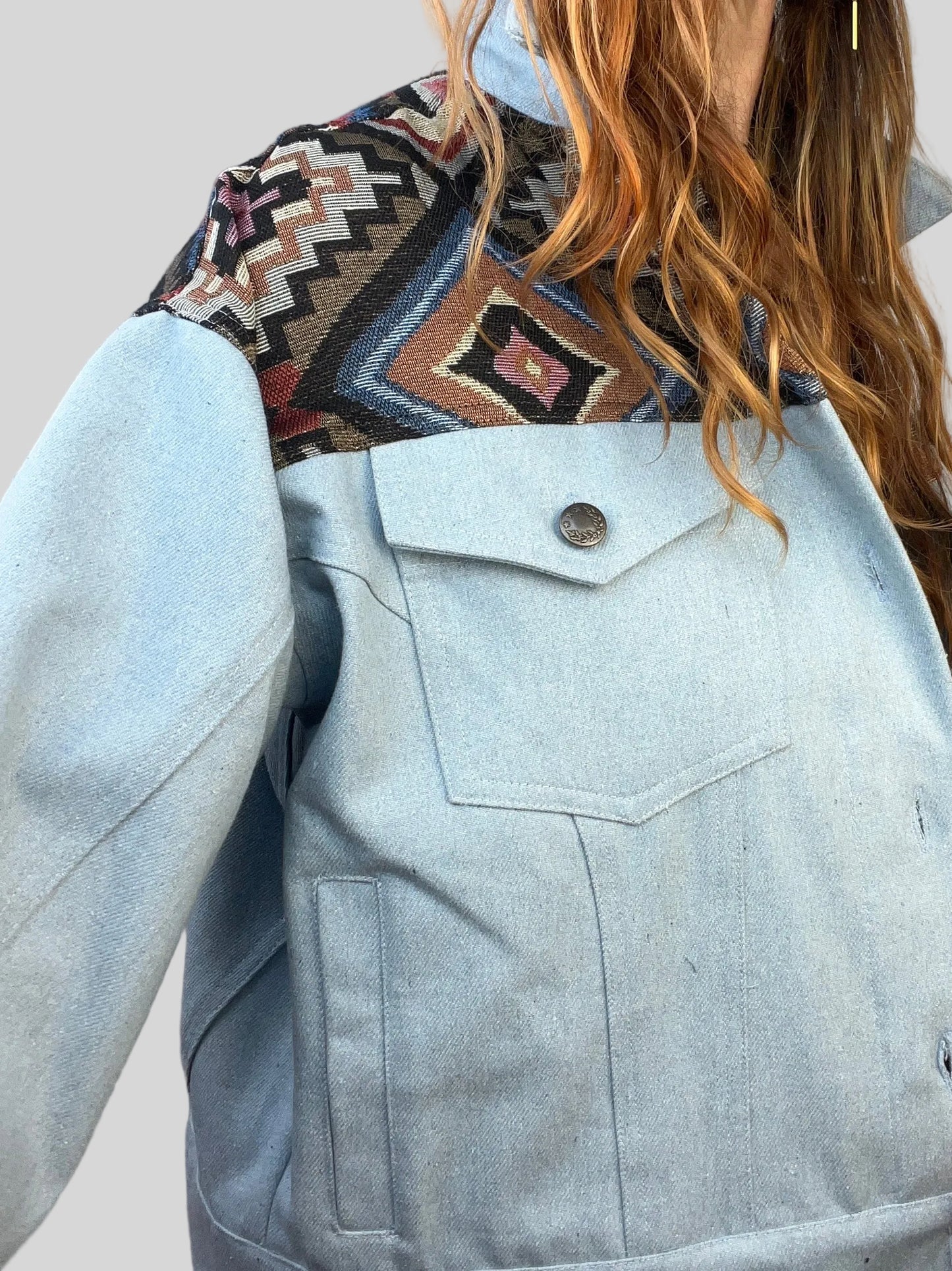 Chaqueta tejana clara/ etnica