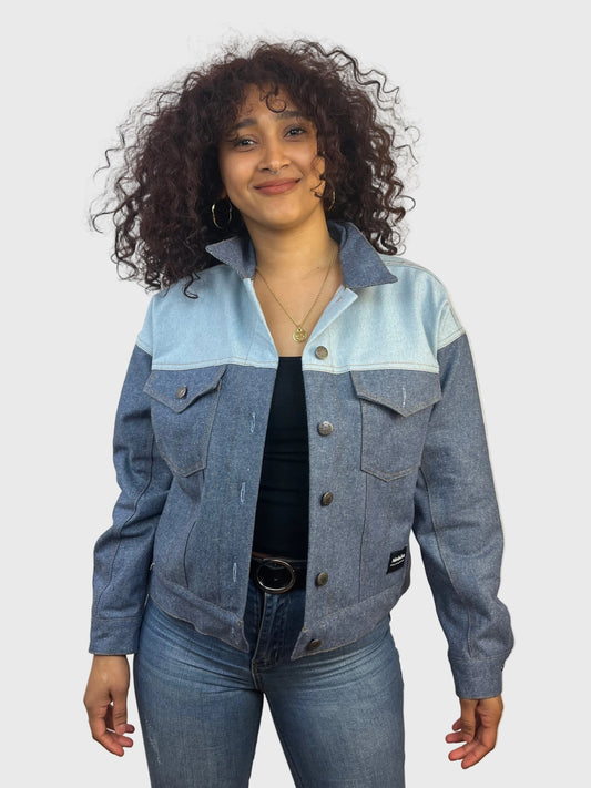 Chaqueta tejana dos tonos