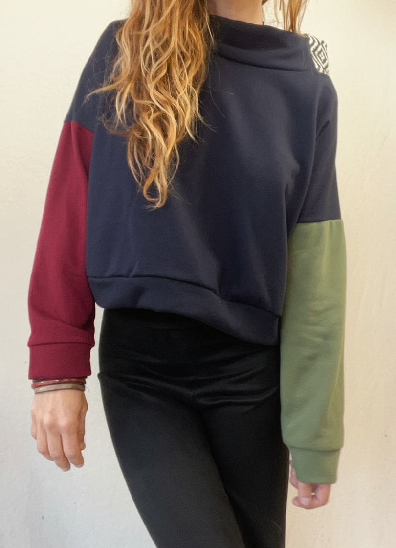 Jersey Negro/Granate/ Caqui