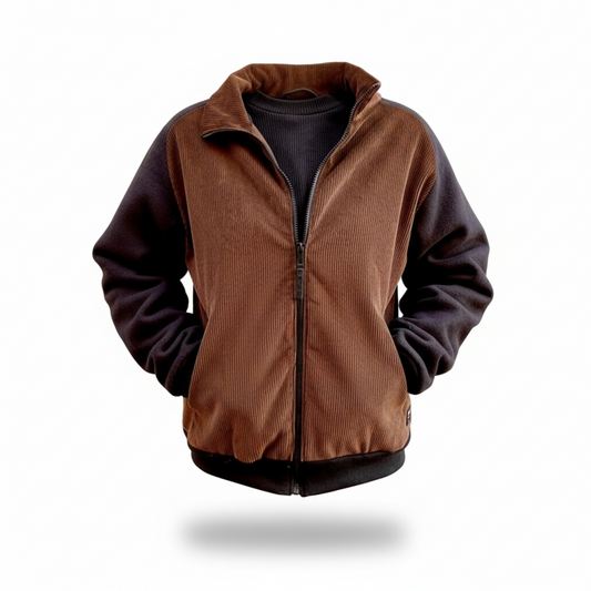 Sudadera cremallera oversize unisex