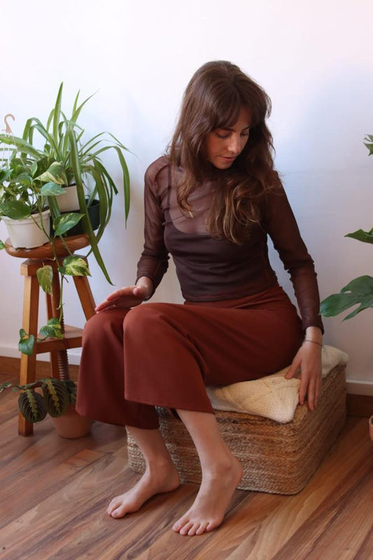 Camiseta de tul Brown - Nimbüka