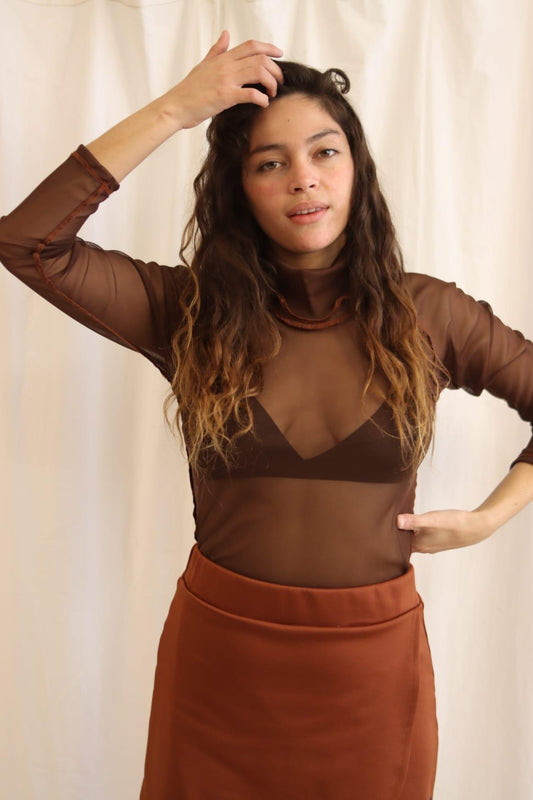 Camiseta de tul Brown - Nimbüka