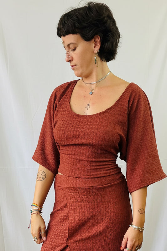 Camiseta kimono✨Terracota
