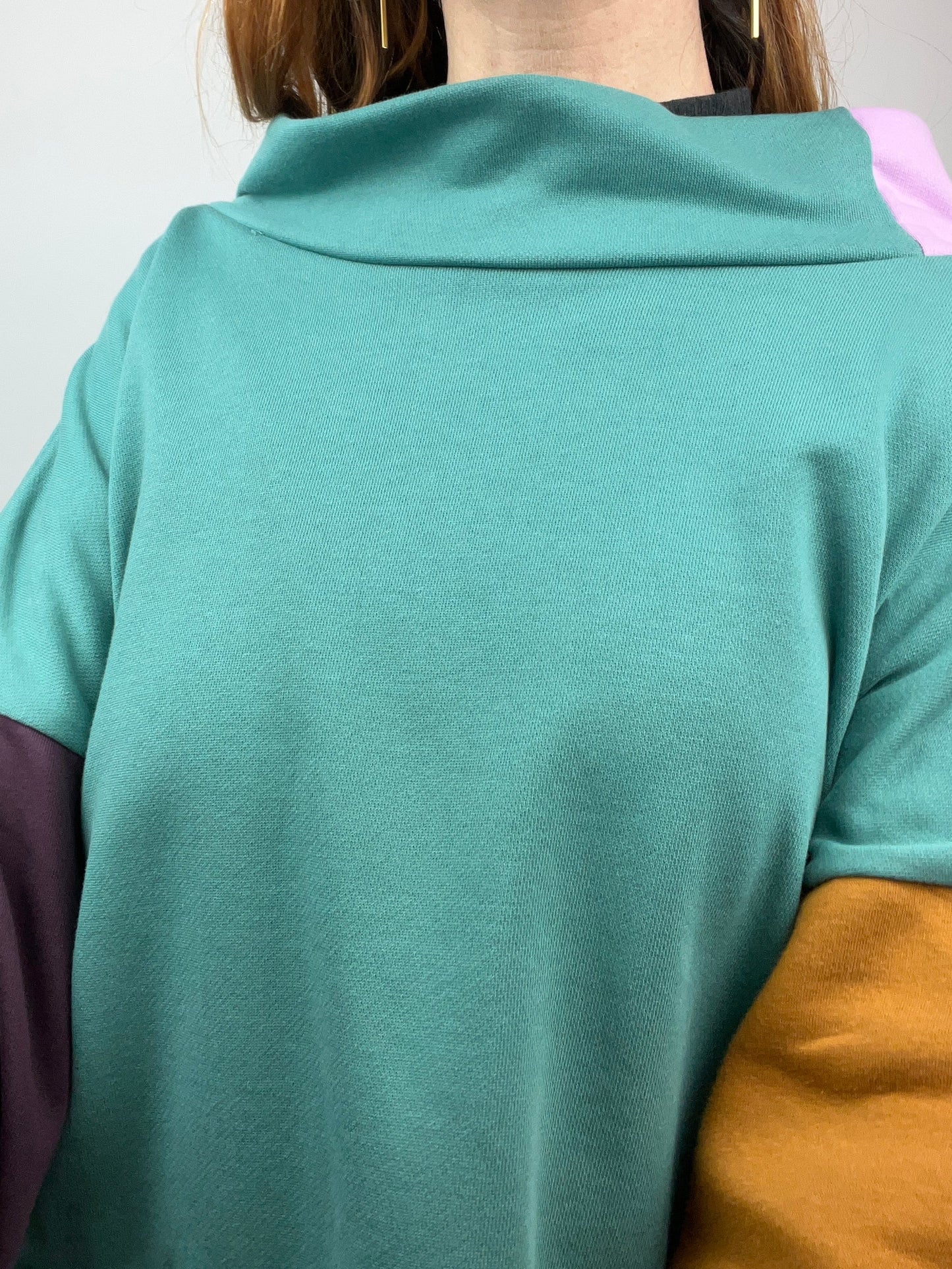 Jersey turquesa/lila pieza única Talla L