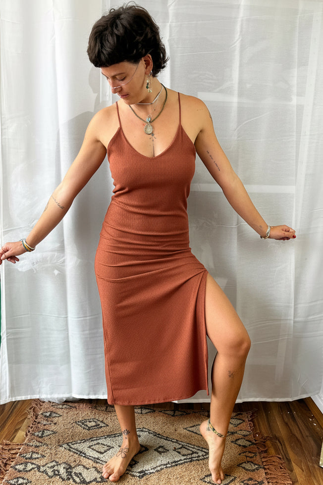 Vestido terracota