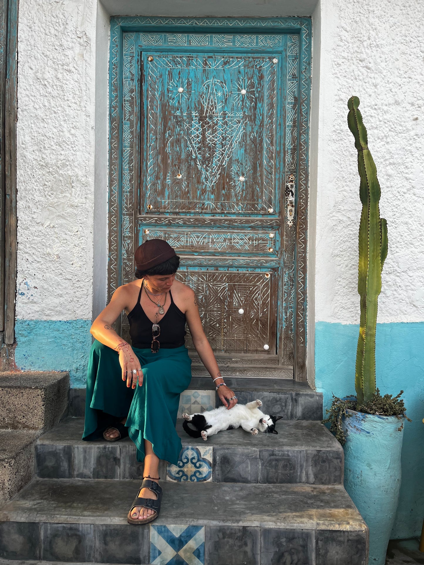 Pantalón flow salvia ⵅ