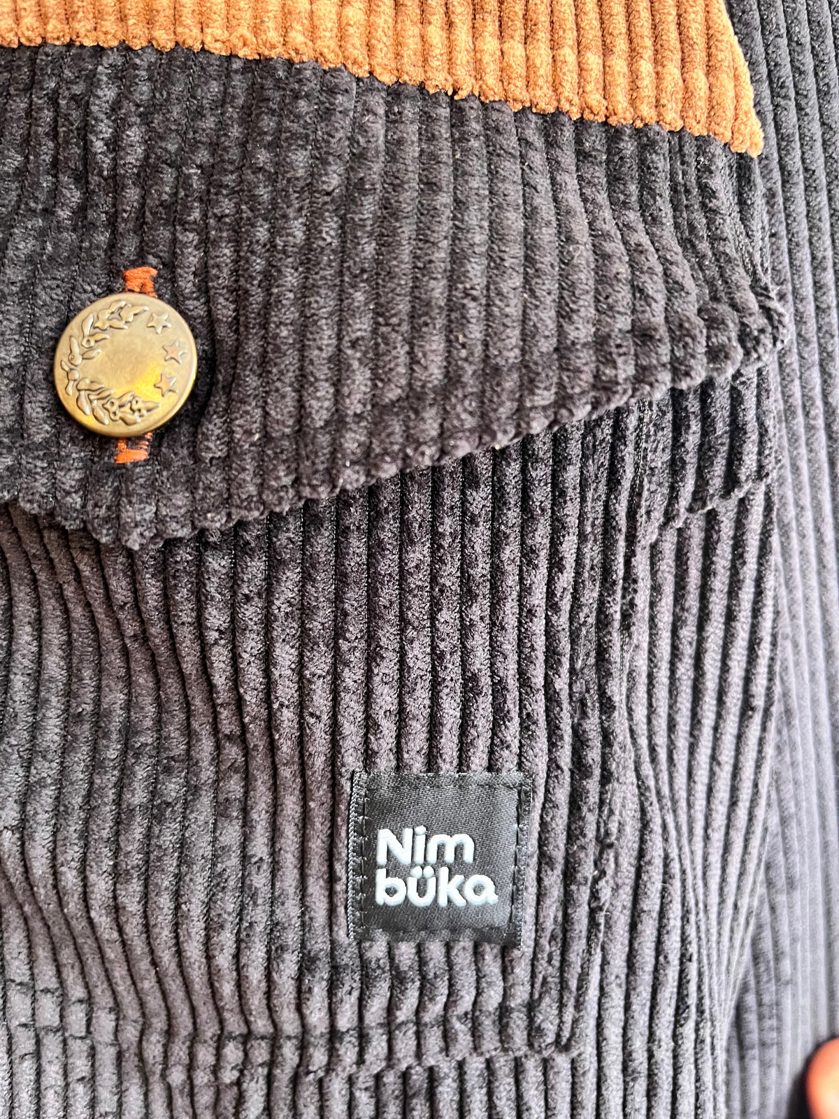 Chaqueta Pana negra
