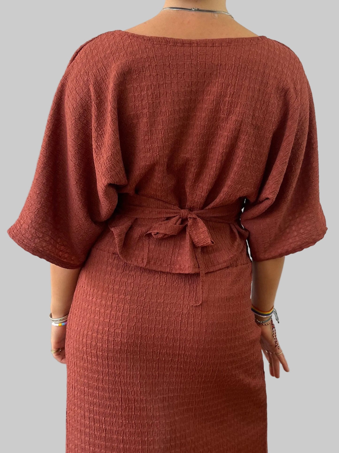 Camiseta kimono✨Terracota