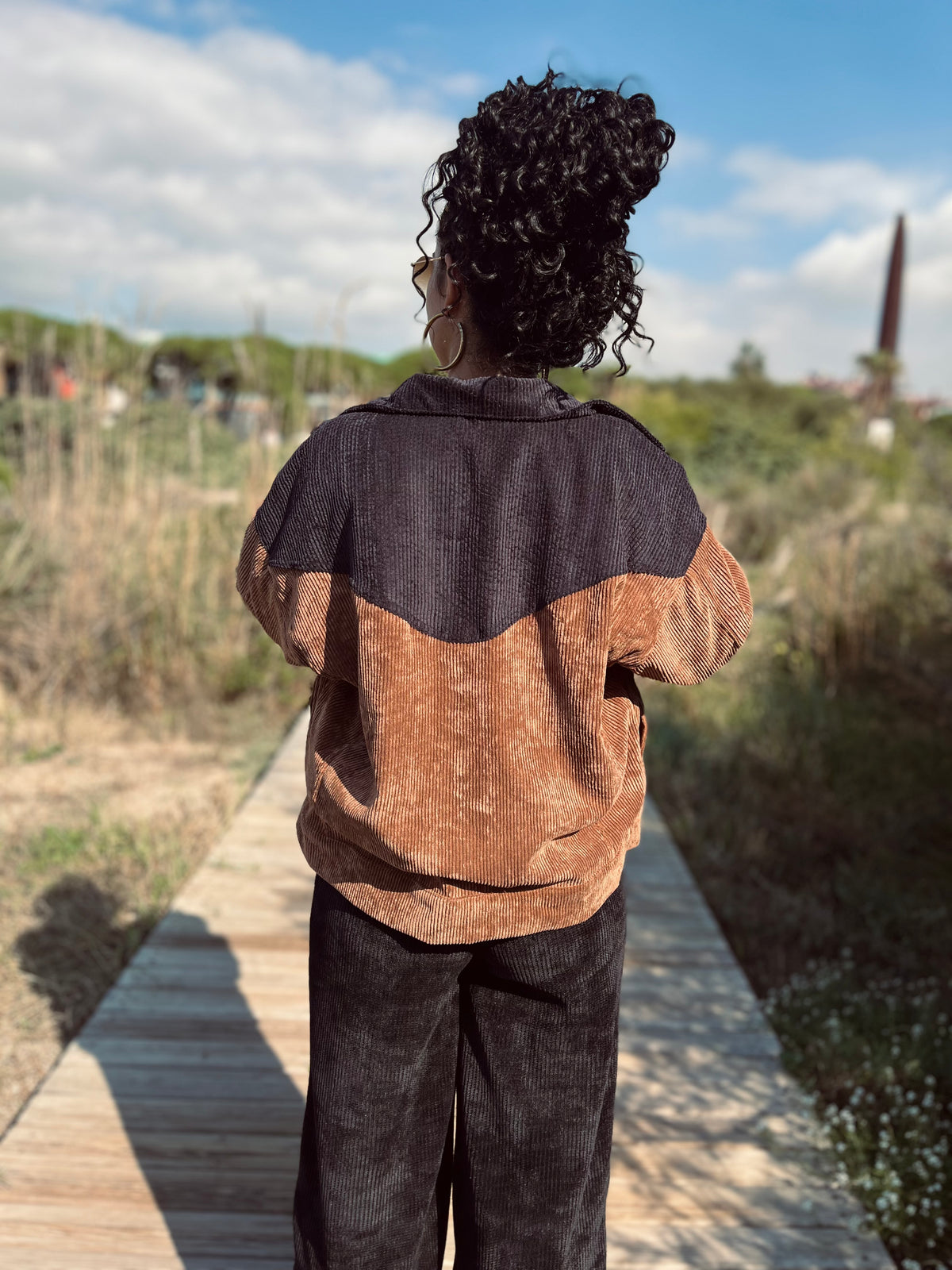 Chaqueta Pana marrón