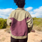 Chaqueta Sarga Verde/lila