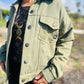 Chaqueta Sarga Verde/lila