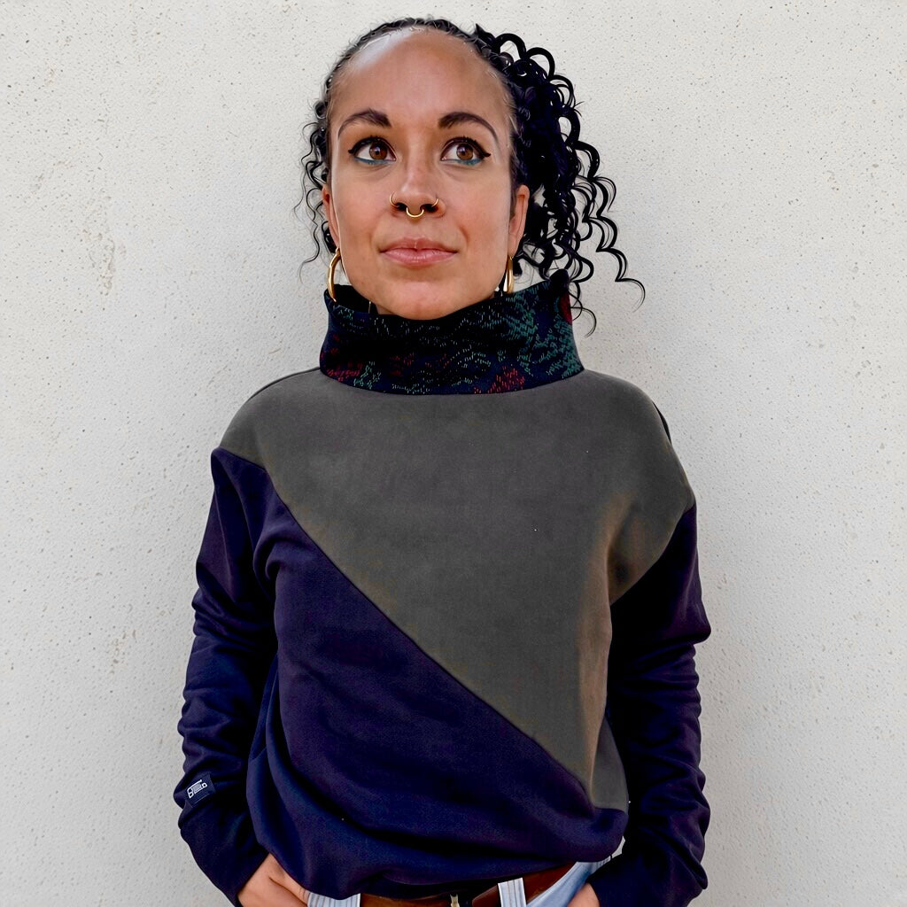 Sudadera Reversible upcycling 2