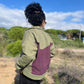 Chaqueta Sarga Verde/lila