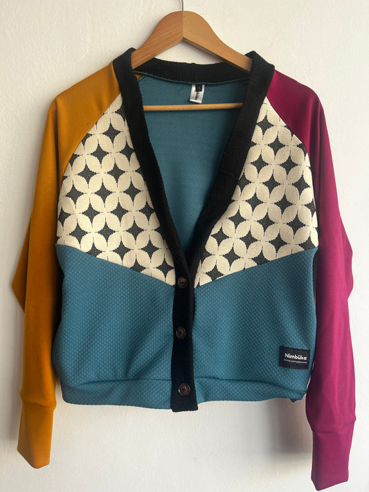 Chaqueta Upcycling geometric