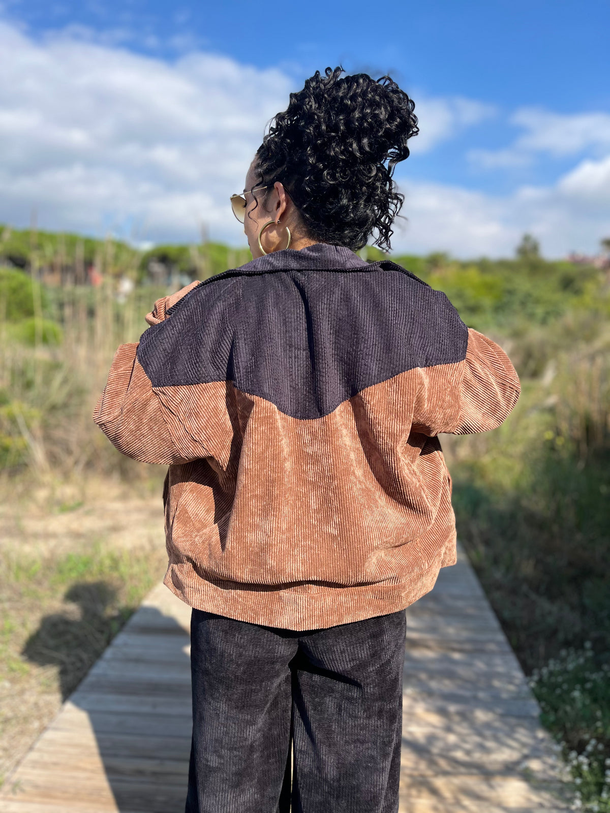 Chaqueta Pana marrón