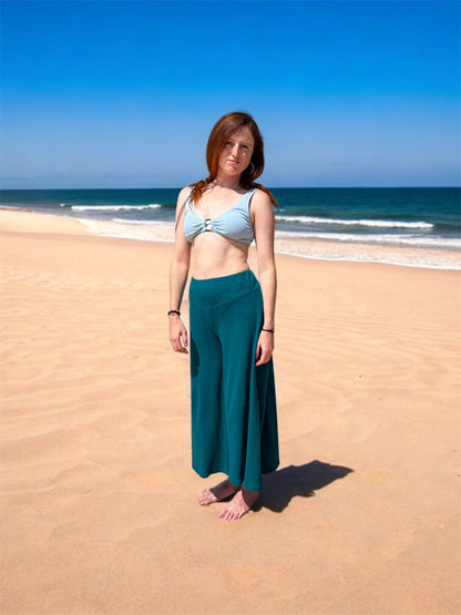 Pantalón flow salvia ⵅ