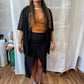 Falda diosa Negra calada