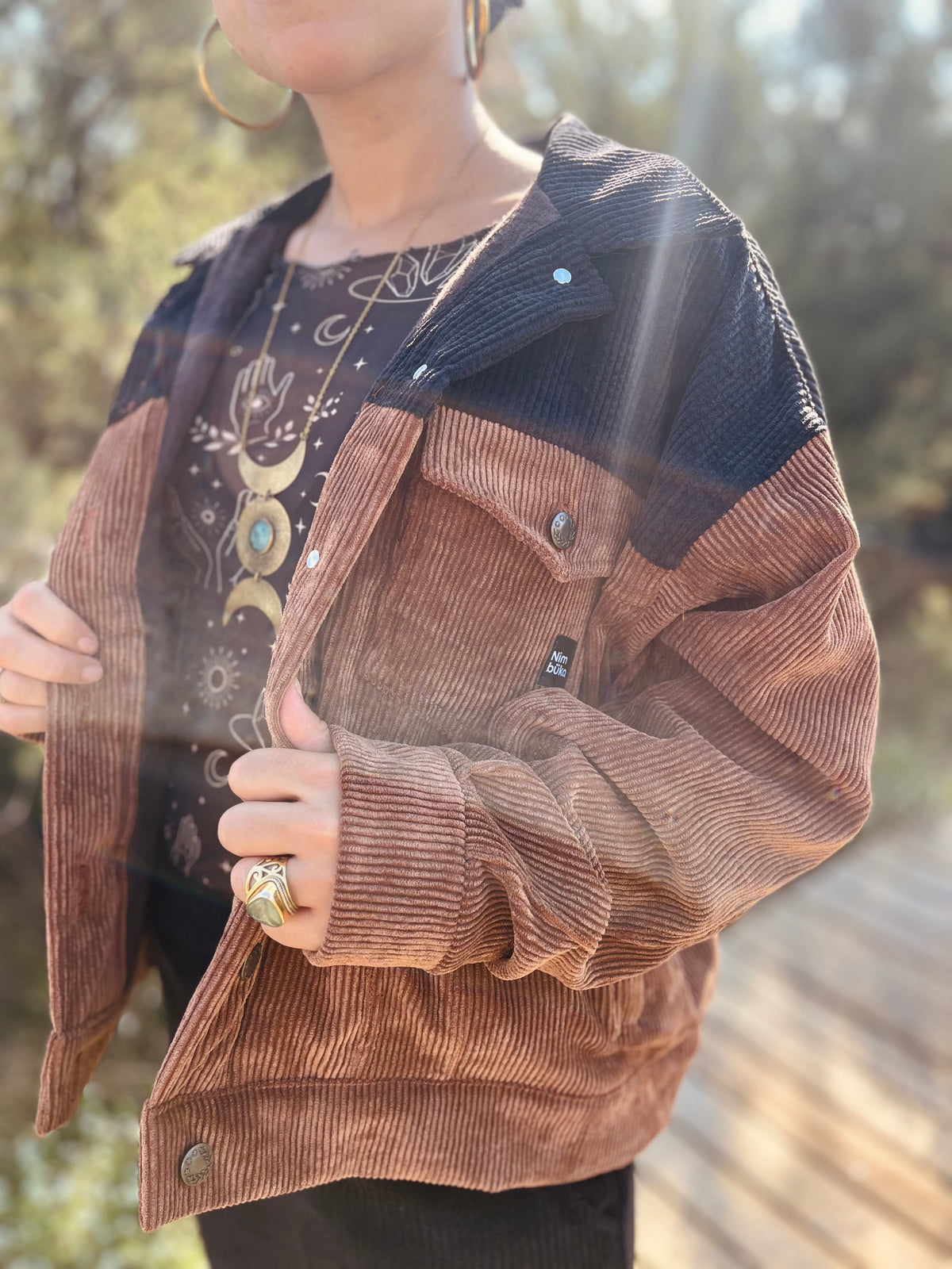 Chaqueta Pana marrón