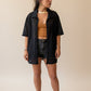Camisa Kimono Negra Calada