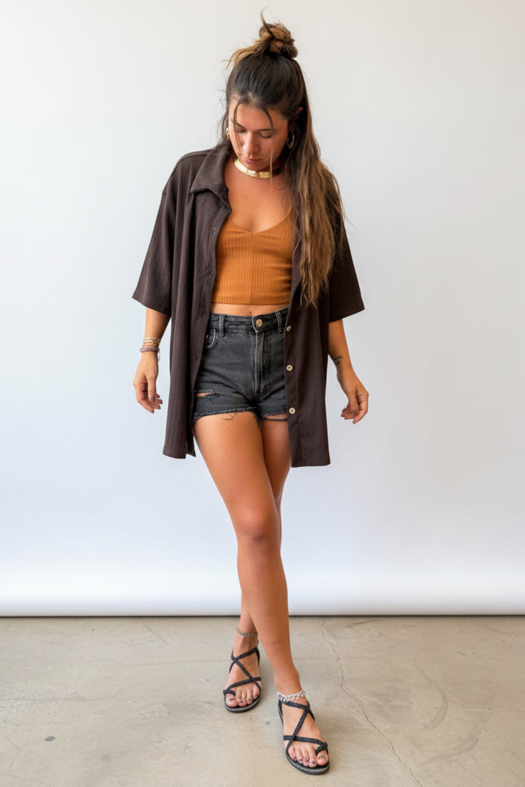 Camisa Kimono Moka