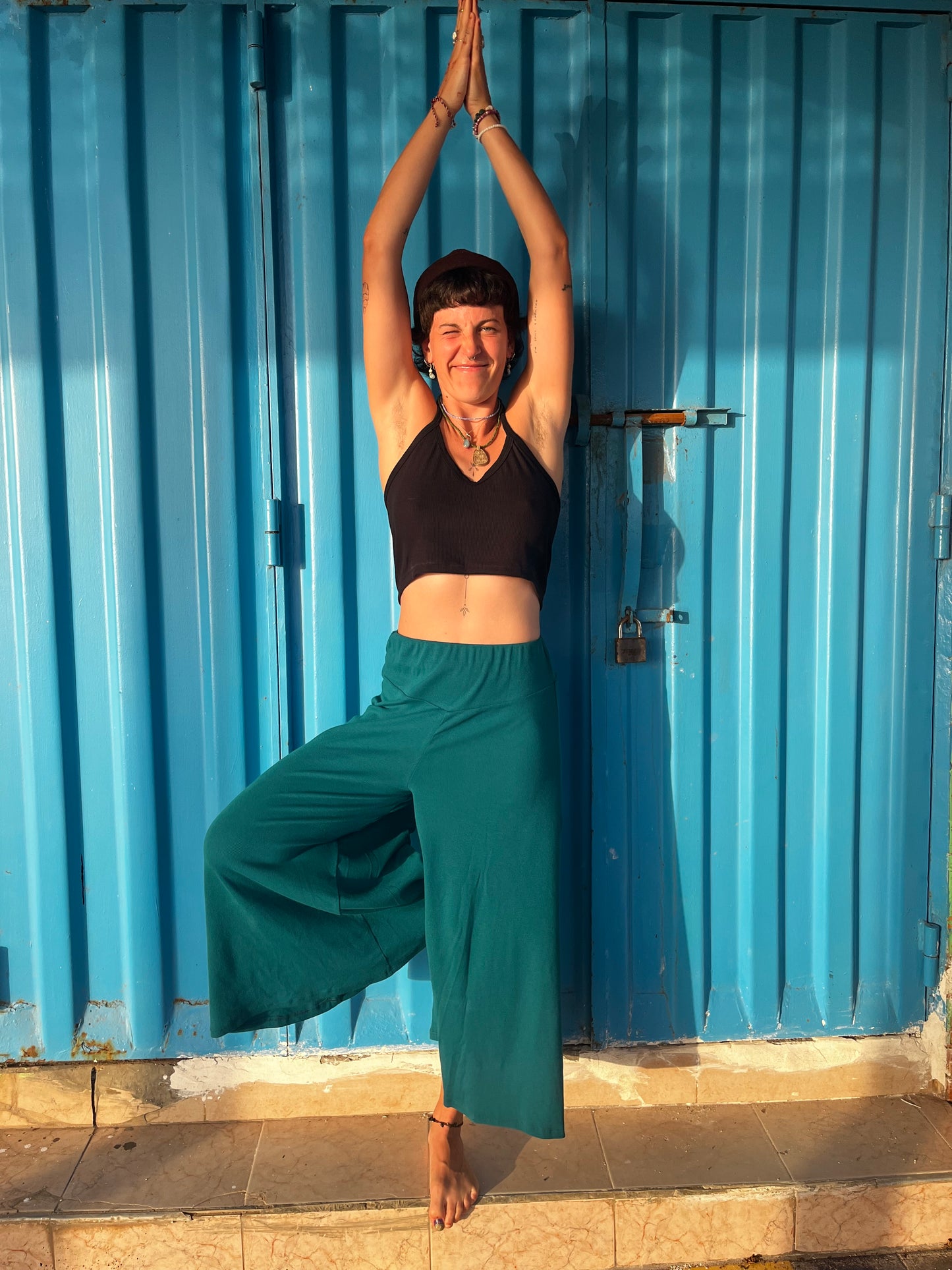 Pantalón flow salvia ⵅ