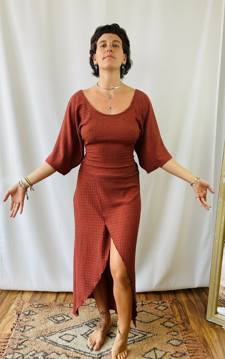 Camiseta kimono✨Terracota