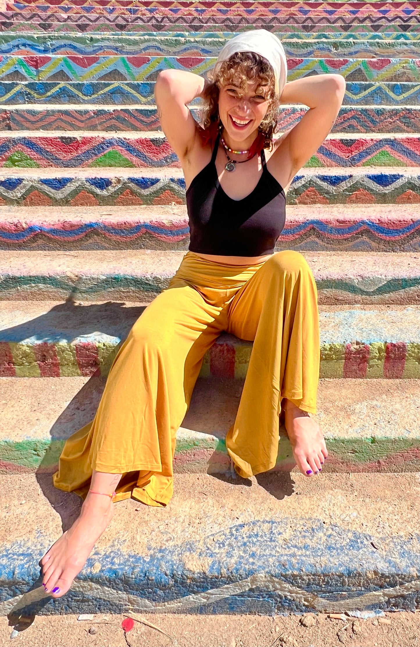 Pantalón flow Curry △