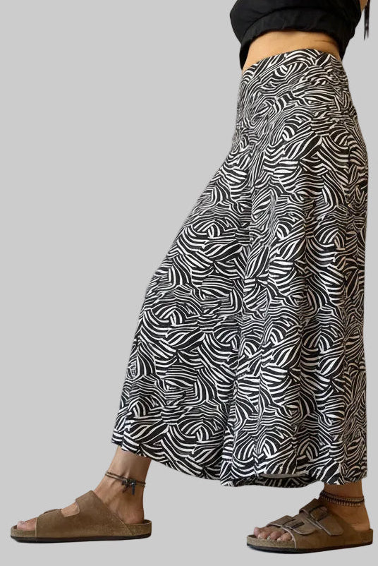 Pantalón flow• cebra