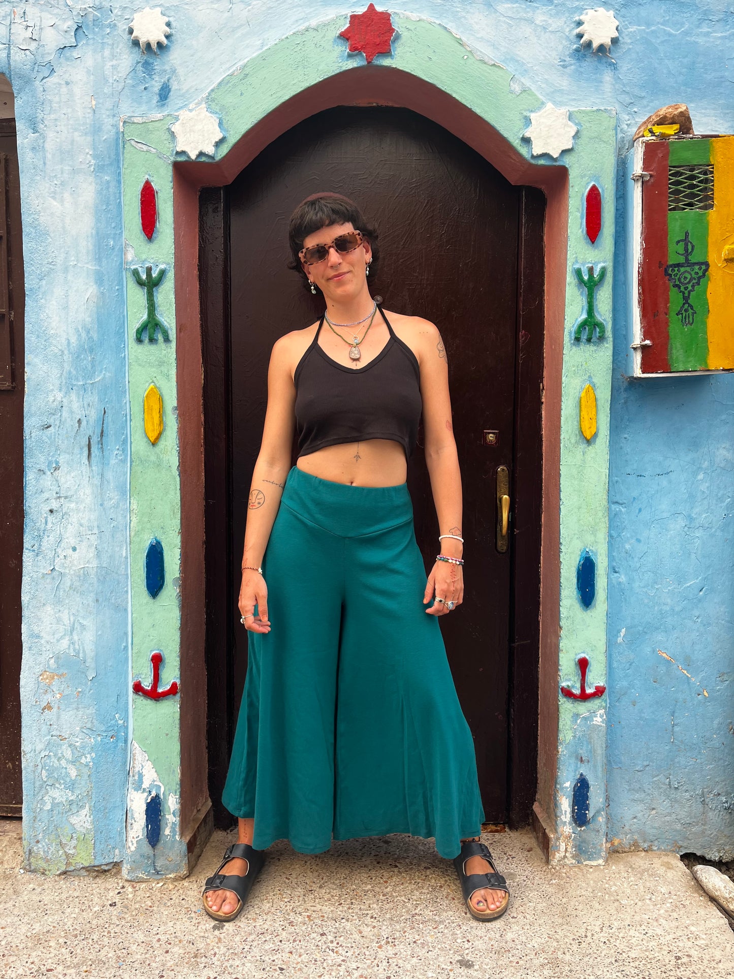 Pantalón flow salvia ⵅ