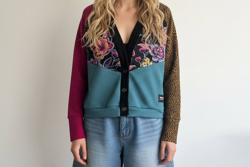 Chaqueta Upcycling flowers 2