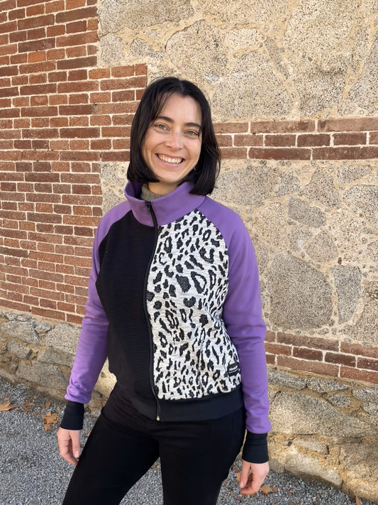 Chaqueta animal print/Lila