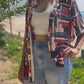 Camisa estampado vintage tierra