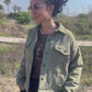 Chaqueta Sarga Verde/lila