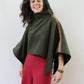 Poncho verde caqui