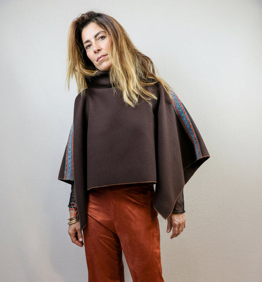 Poncho marrón