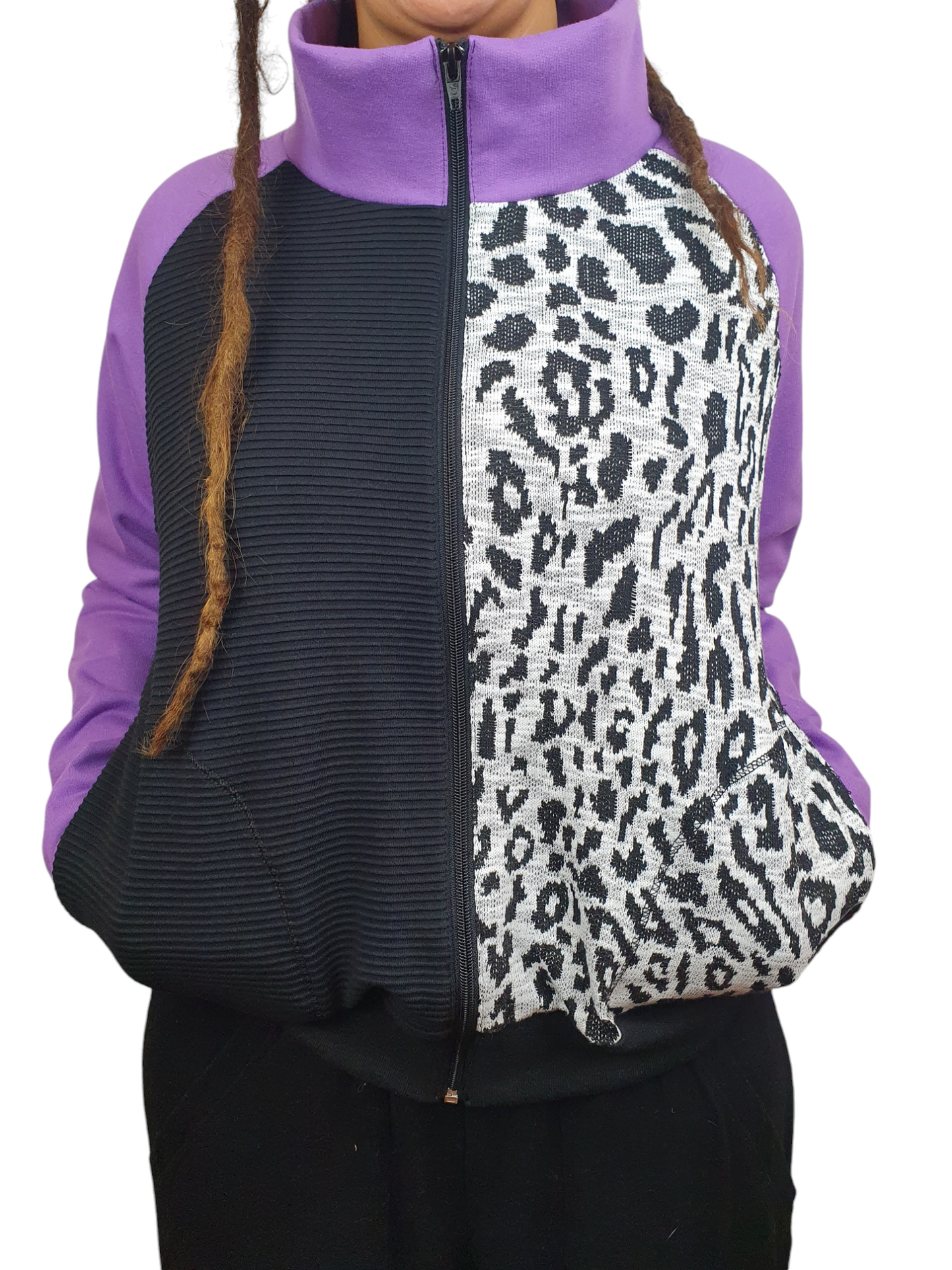 Chaqueta animal print/Lila