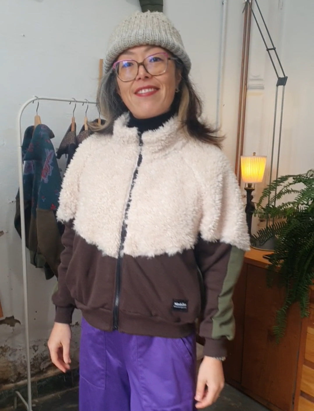 "Caliu" fleece sweatshirt