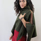 Poncho verde caqui